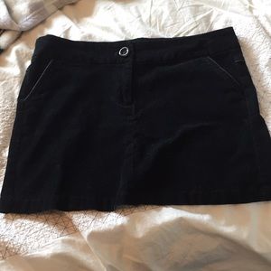 Black corduroy skirt